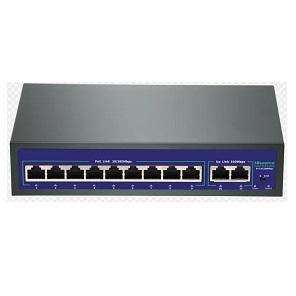 POE коммутатор 9 POE 2 Uplink